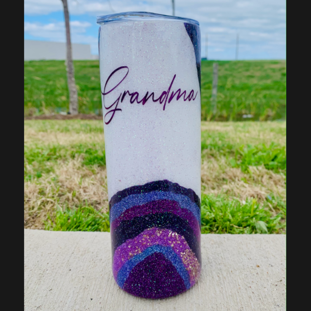 Powered By Grace and Coffee Personalized Tumbler