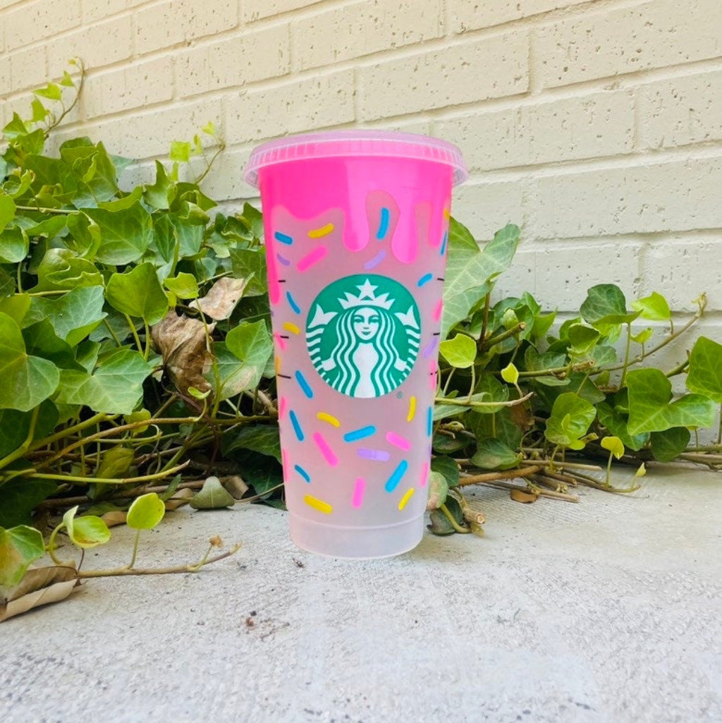 Donut Starbucks Cold Cup