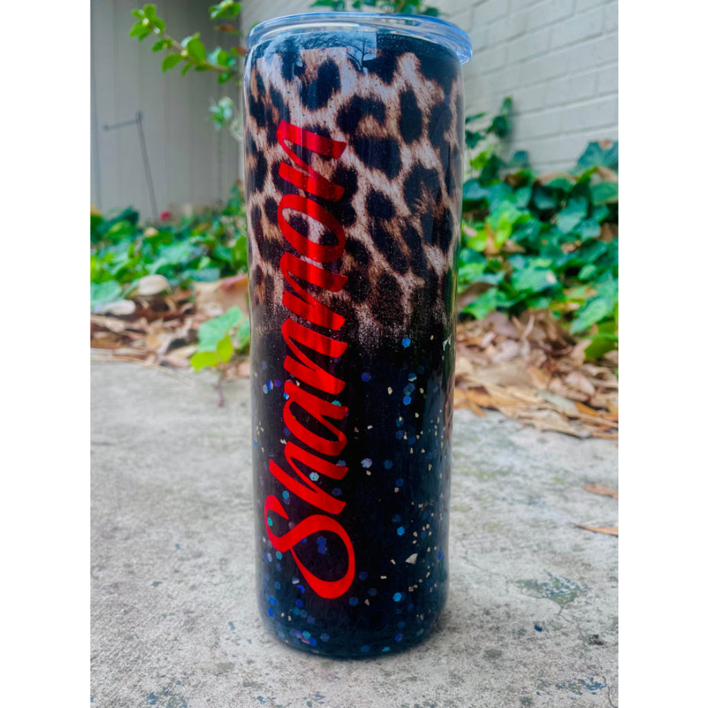 Animal Print Personalized Tumbler